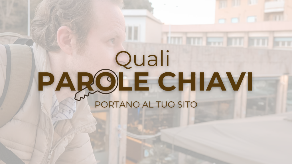 Quali parole chiavi portano al tuo sito