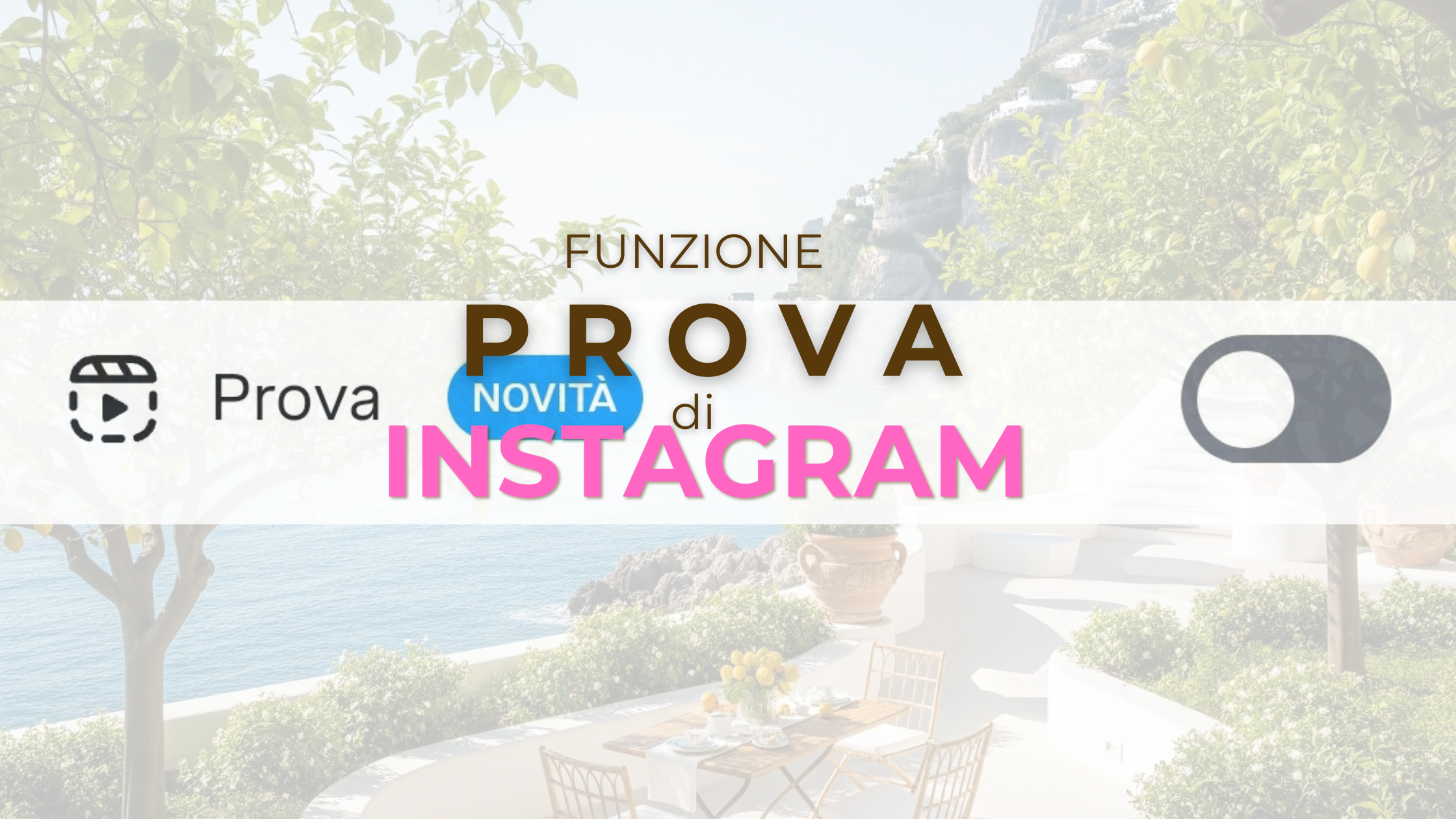 Testa la funzione prova di Instagram