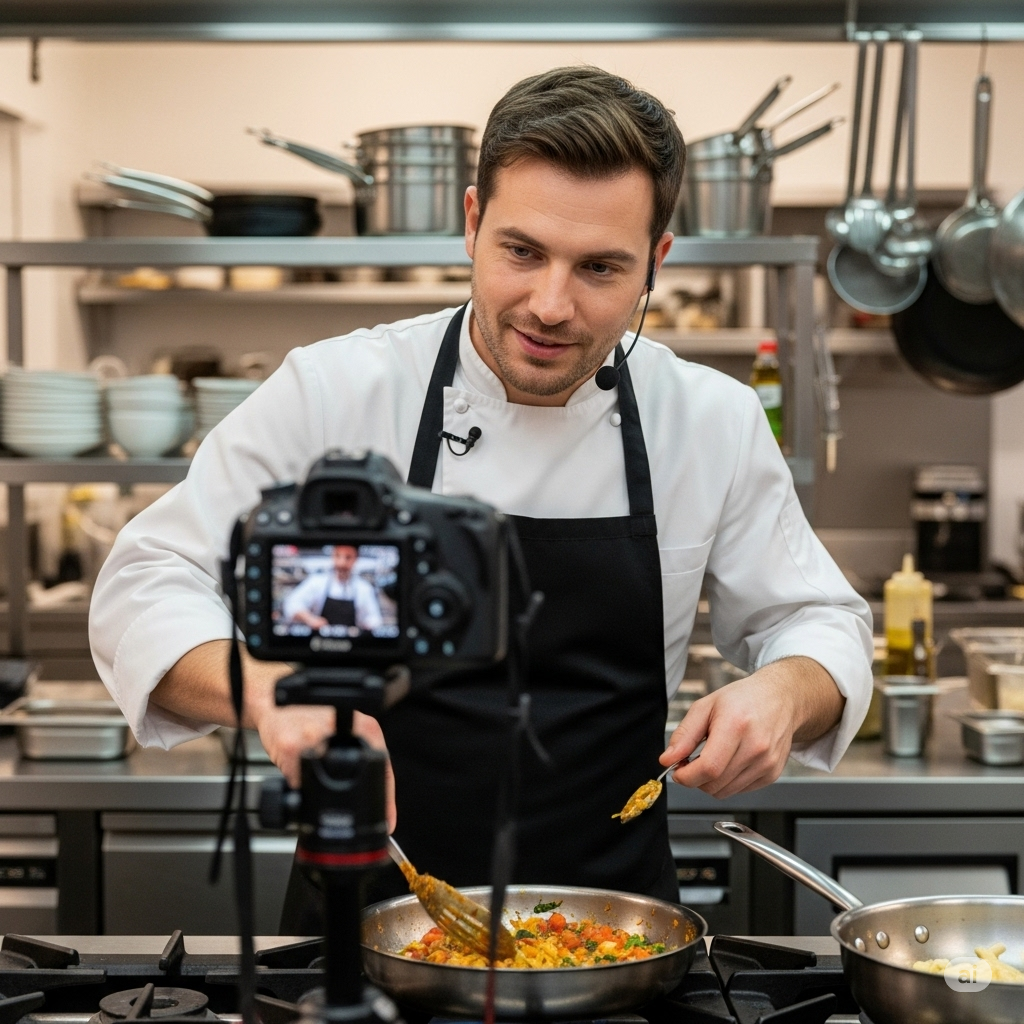 Chef che fa storytelling