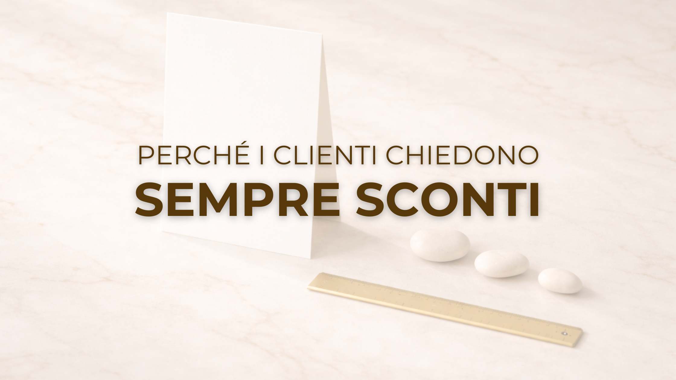 I clienti chiedono sempre sconti