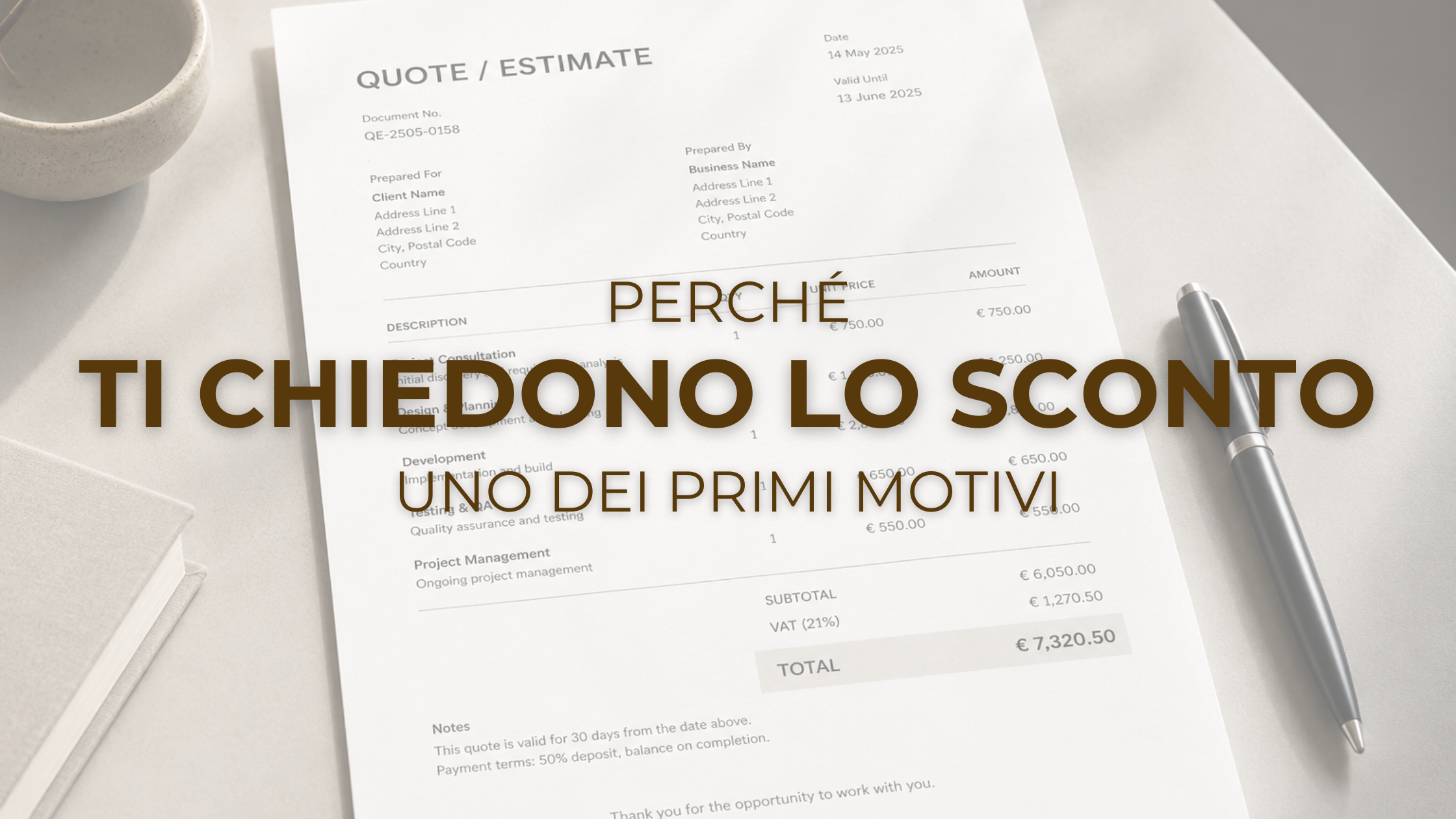 Perché ti chiedono lo sconto