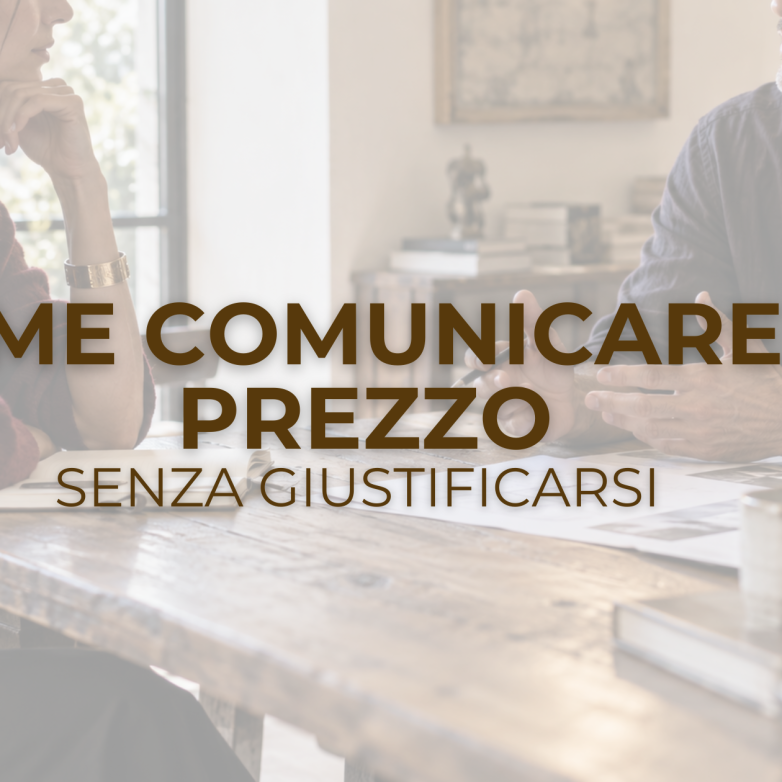 Come comunicare il prezzo di un servizio senza giustificarsi